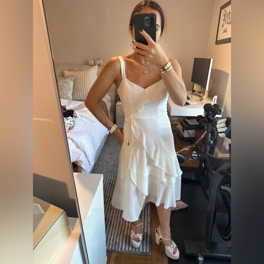 PARKER WHITE DRESS SZ 00 BRIDE